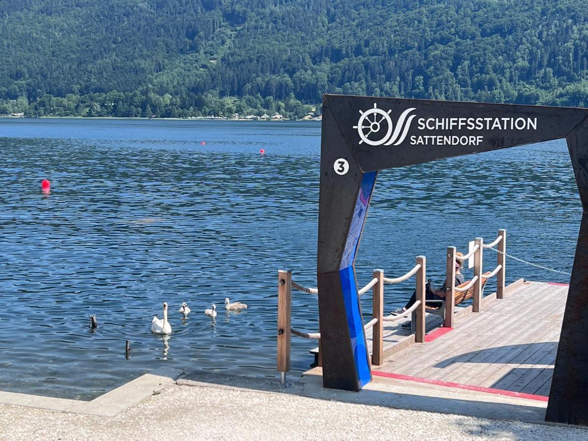 Ferienwohnung Mit Seeblick - Ossiacher See Gerlitzen Sattendorf Exterior foto